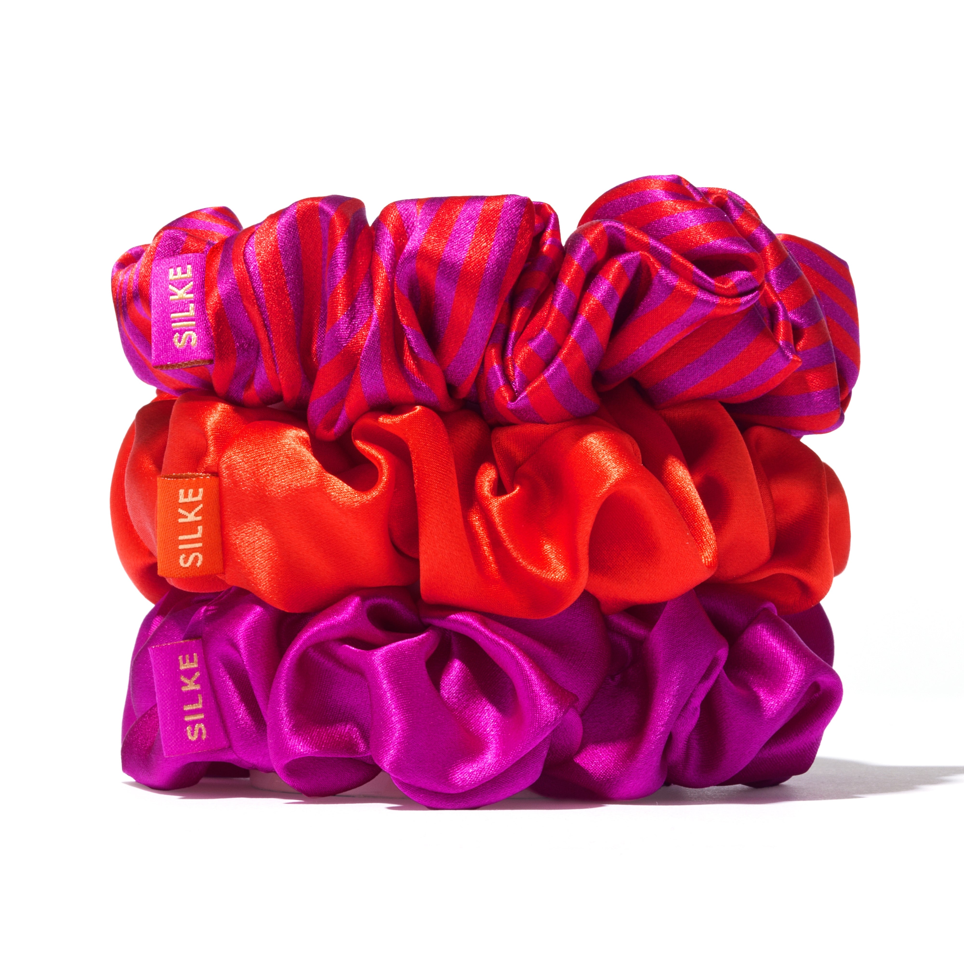 SILKE LARGE SCRUNCHIES - POPPY PACK